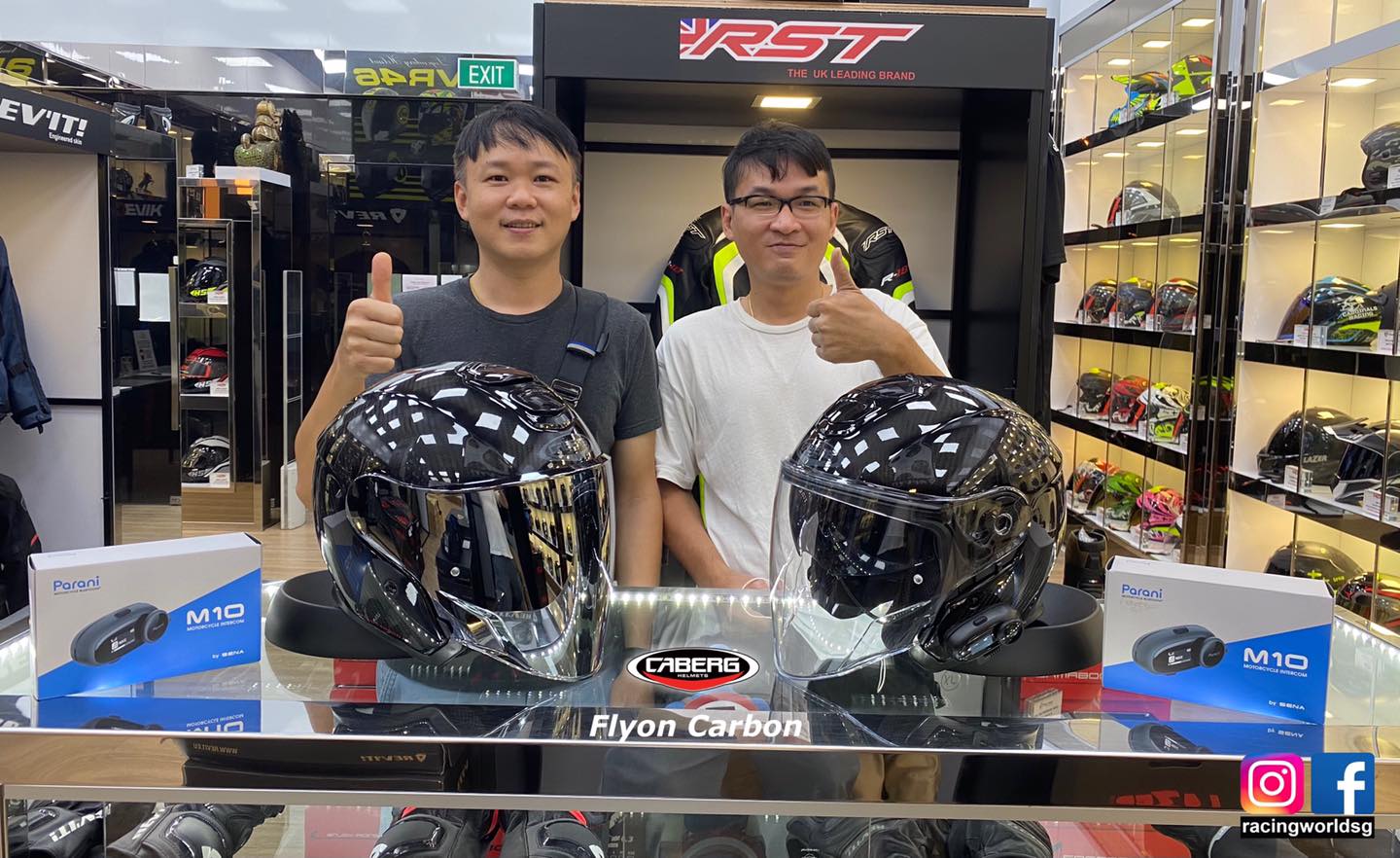 More information about "Launch Promo Of The Caberg Flyon Full Carbon Helmet - PSB Approved! FREE BLUETOOTH COMMS!"