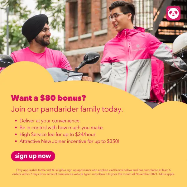 foodpanda Singapore - SingaporeBikes.com